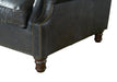 English Rolled Arm - Arm Chair - Slate Leather - Crafters and Weavers