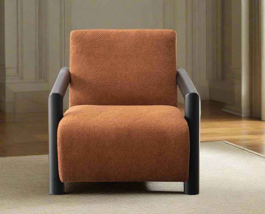 Nora Collection Mid-Century Modern  Arm Chair - Orange
