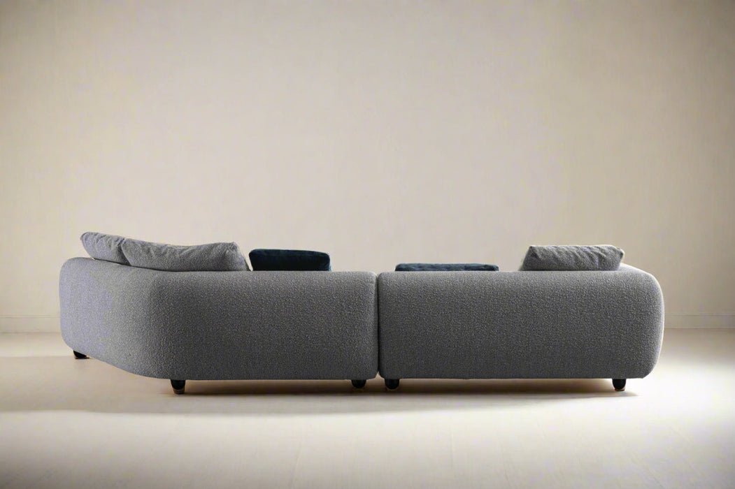 Luna Collection Modern Sectional Fabric Sofa – 154"