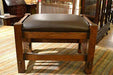 Mission Oak Foot Stool - Spindles - Crafters and Weavers