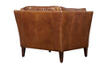 SOLD OUT Kenmore Leather Arm Chair - Light Brown - Crafters and Weavers