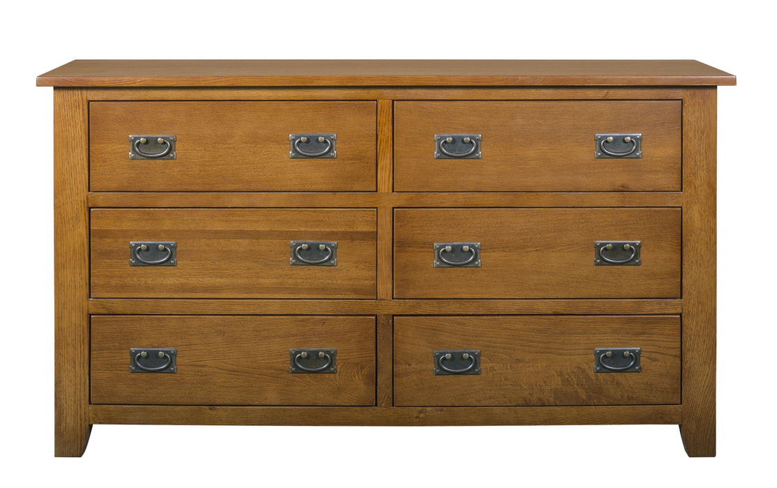 Mission 6 Drawer Dresser - Michael's Cherry - Crafters and Weavers