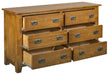 Mission 6 Drawer Dresser - Michael's Cherry - Crafters and Weavers