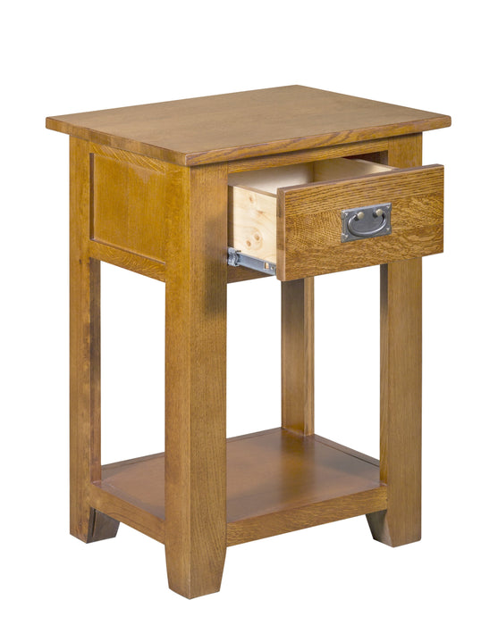 Mission 1 Drawer Nightstand - Michael's Cherry (MC-A) - Crafters and Weavers