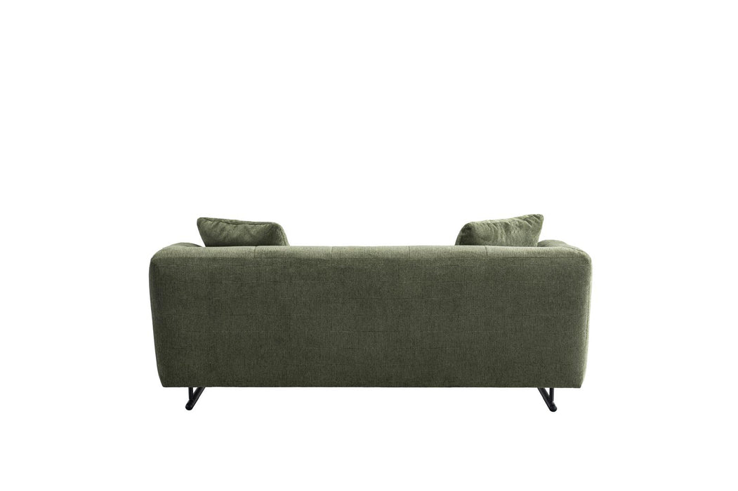Arden Collection Modern Fabric 3-Seater Sofa - Green