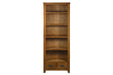 Mission Open Shelf Bookcase - Michael's Cherry - Crafters and Weavers