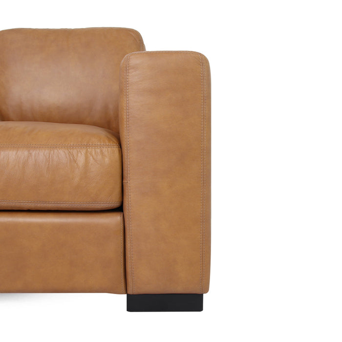 Argento Leather Arm Chair Tan