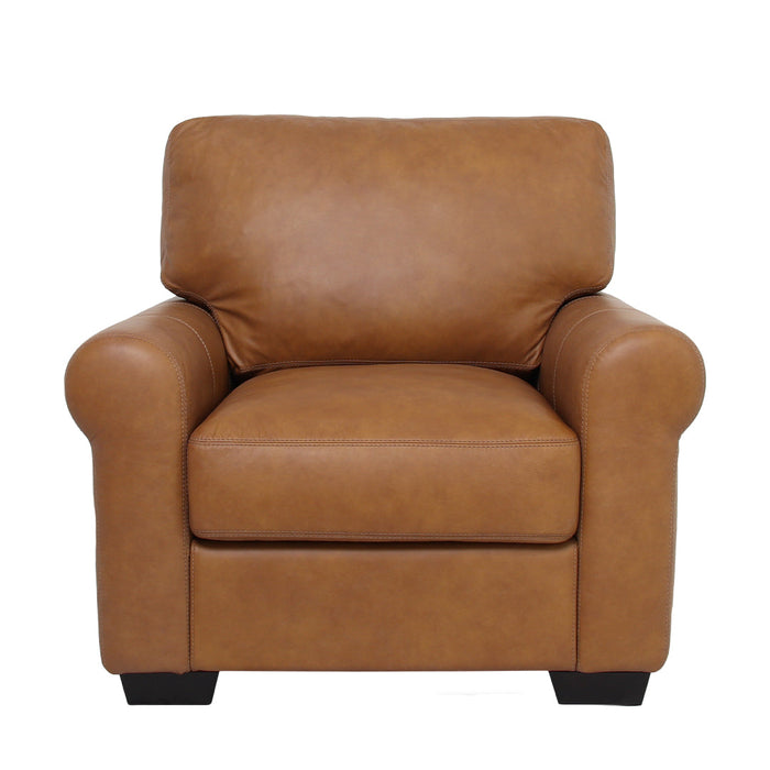 Florentine Leather Arm Chair - Tan