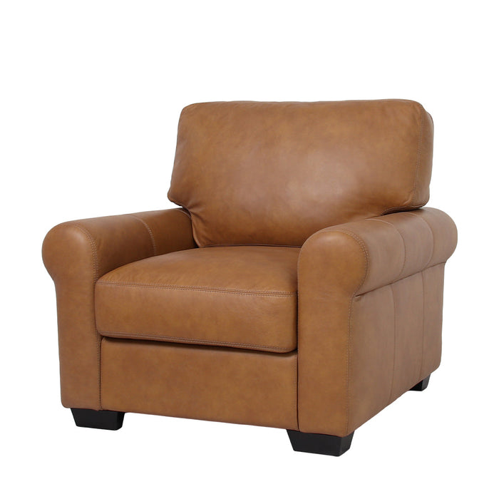 Florentine Leather Arm Chair - Tan