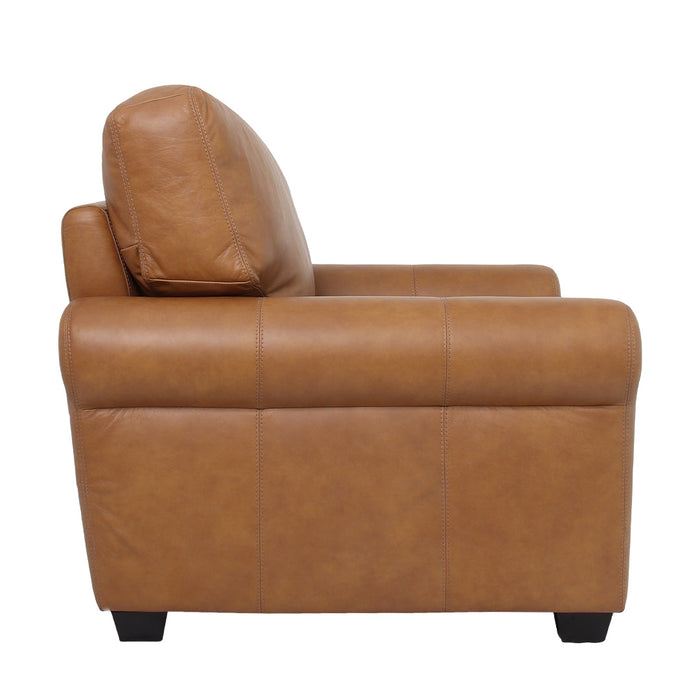 Florentine Leather Arm Chair - Tan