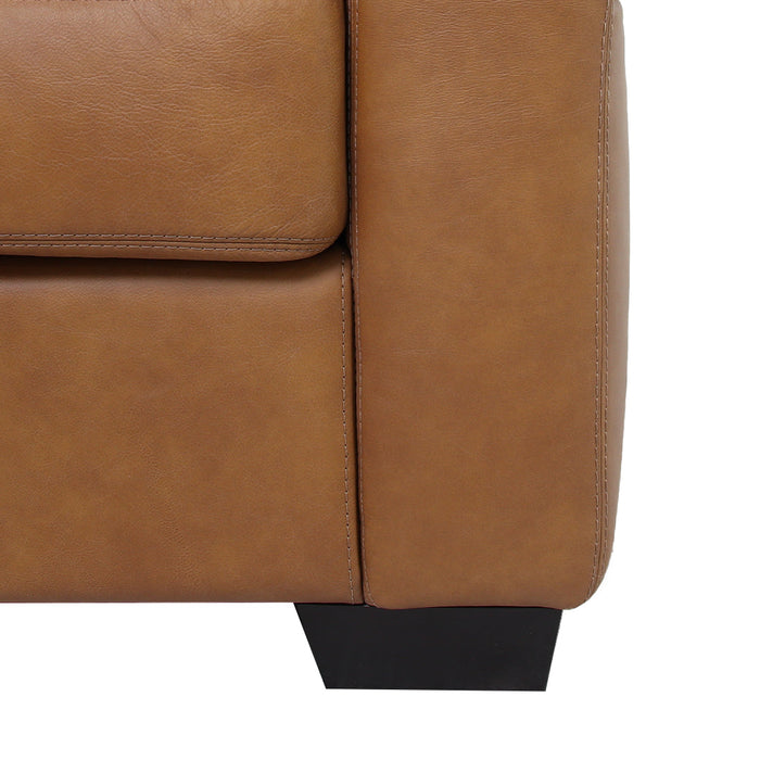 Florentine Leather Arm Chair - Tan