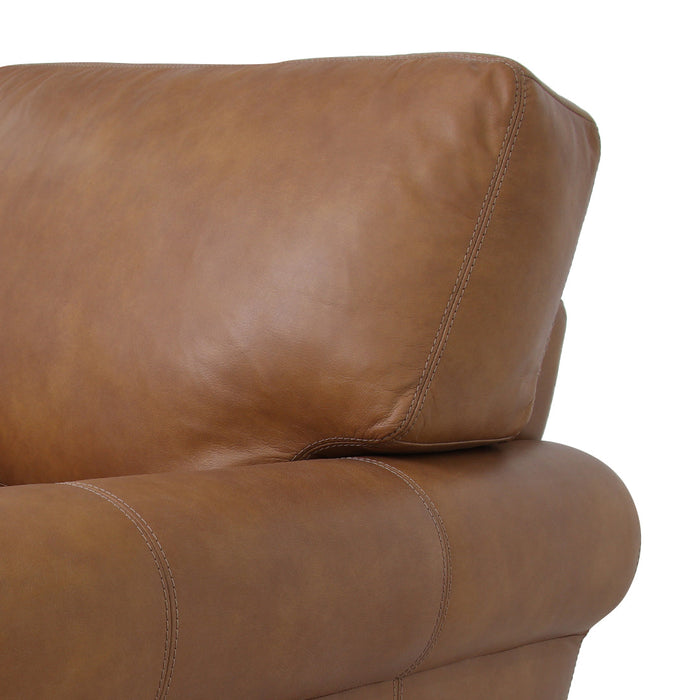 Florentine Leather Arm Chair - Tan