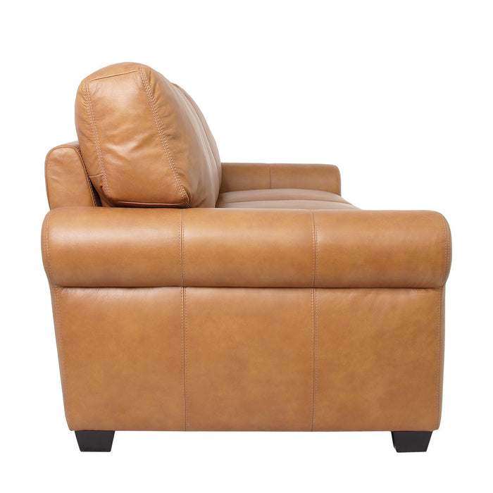 Florentine Top Grain Leather Sofa - Tan