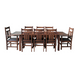 PREORDER Mission Stow Leaf Table with #401 Chair Dining Set - Dark Oak - Crafters and Weavers