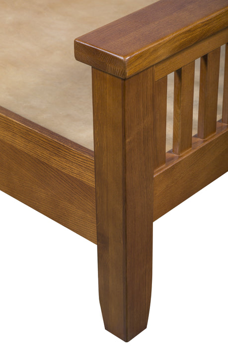 Mission Oak Slat Bed - Michael's Cherry - Crafters and Weavers