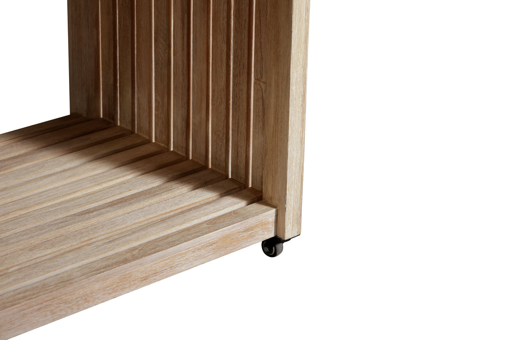 Eclipse Outdoor Solid Teak Wood Natural Look Kitchen Island