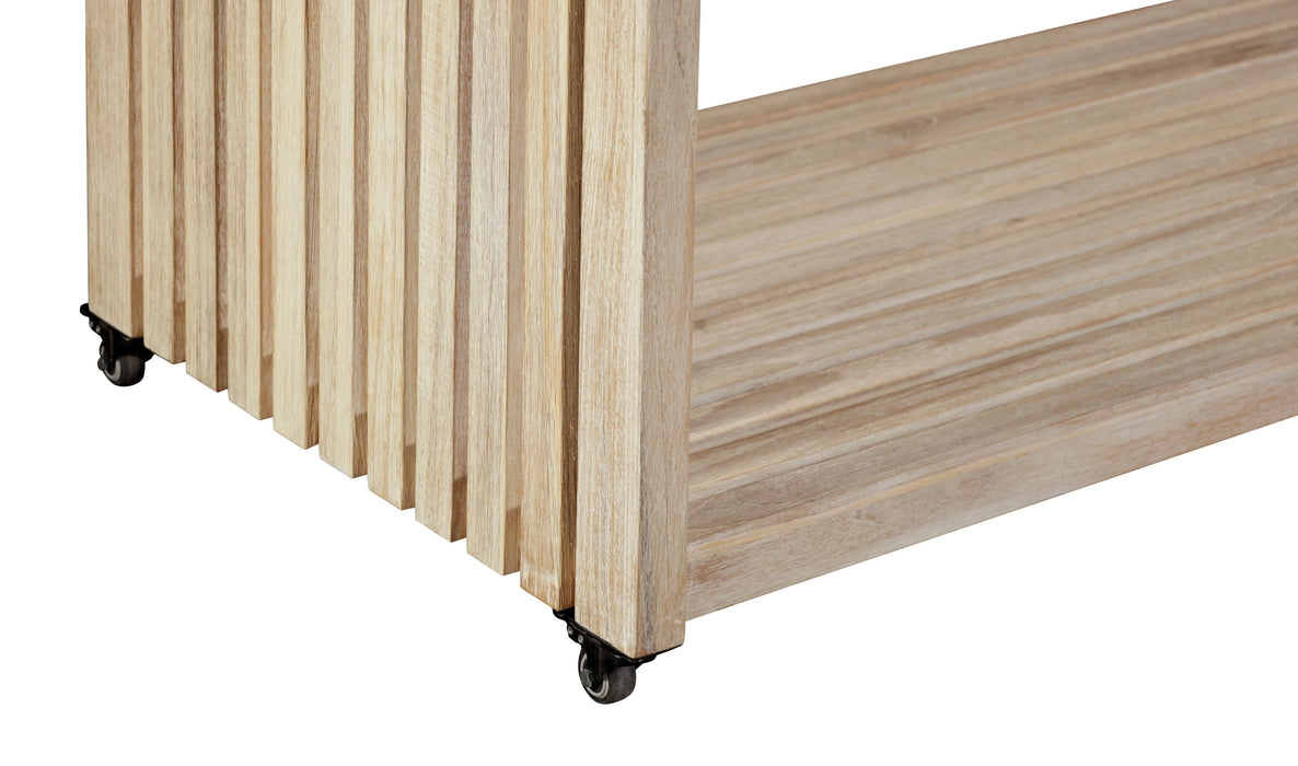 Eclipse Outdoor Solid Teak Wood Natural Look Kitchen Island