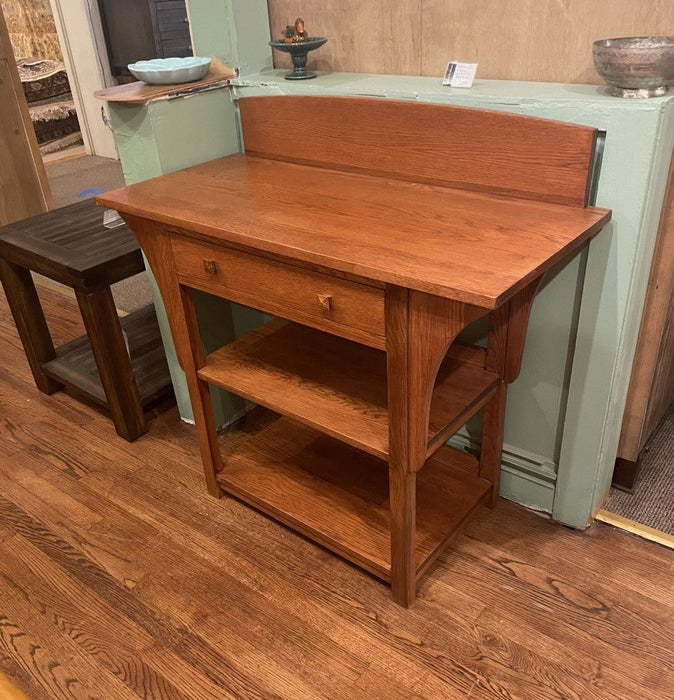 Mission 2 Drawer and Open Shelves Sideboard / Console Table - Michael's Cherry