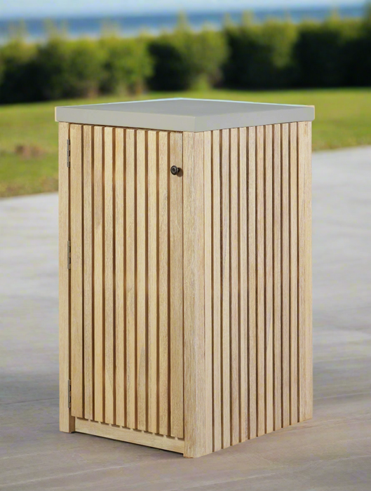 Eclipse Outdoor Solid Teak Natural Look Wood Cabinet - Outdoor
