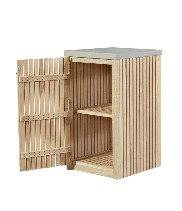 Eclipse Outdoor Solid Teak Natural Look Wood Cabinet - Outdoor