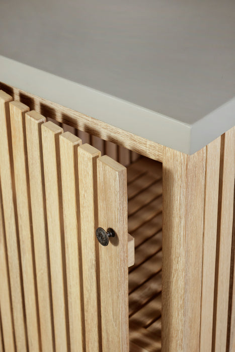 Eclipse Outdoor Solid Teak Natural Look Wood Cabinet - Outdoor