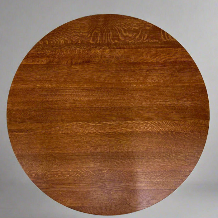 Mission Quarter Sawn Oak Round Dining Table Set - 42"