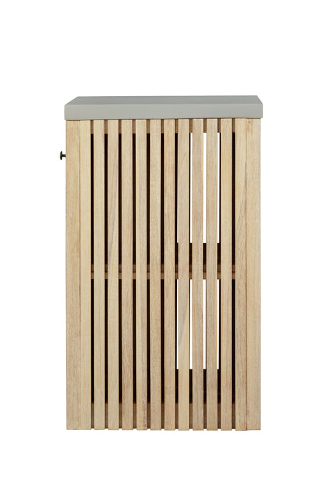 Eclipse Outdoor Solid Teak Natural Look Wood Cabinet - Outdoor