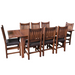 PREORDER Mission Stow Leaf Table with #240 Chair Dining Set - Dark Oak - Crafters and Weavers