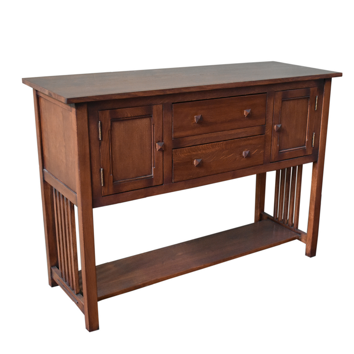 Mission Solid Oak Buffet / Console Table - Walnut - 52"