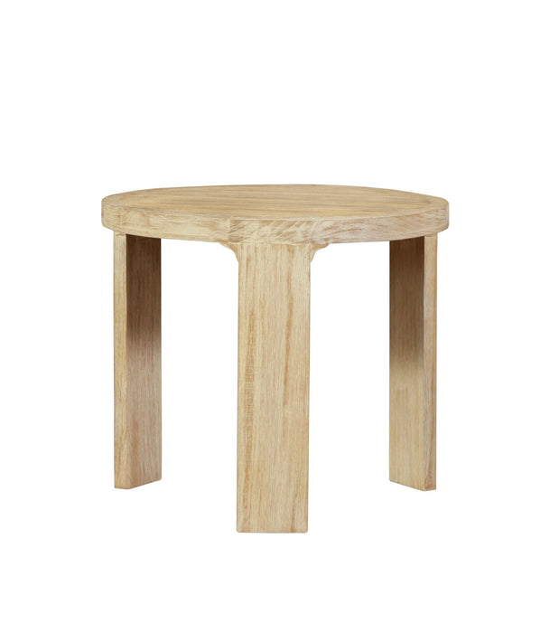 Eclipse Outdoor Solid Teak Wood Natural Look End Table