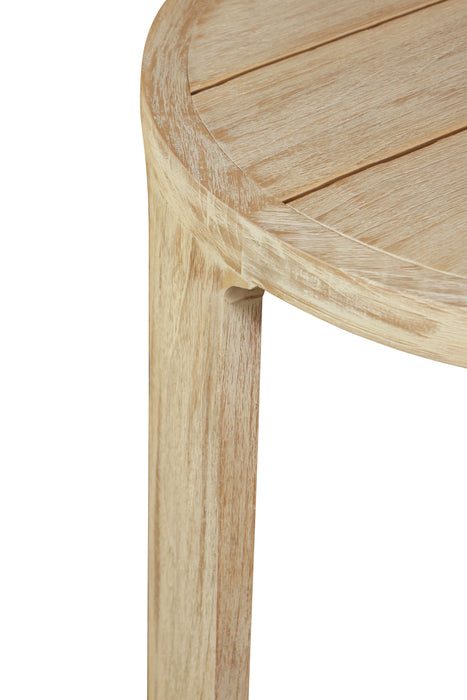 Eclipse Outdoor Solid Teak Wood Natural Look End Table
