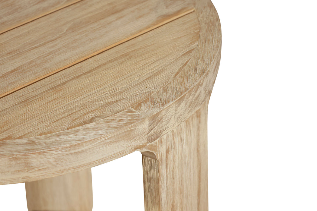 Eclipse Outdoor Solid Teak Wood Natural Look End Table