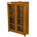 PREORDER Mission Bookcase / Curio Cabinet - Michael's Cherry (MC1) - Crafters and Weavers