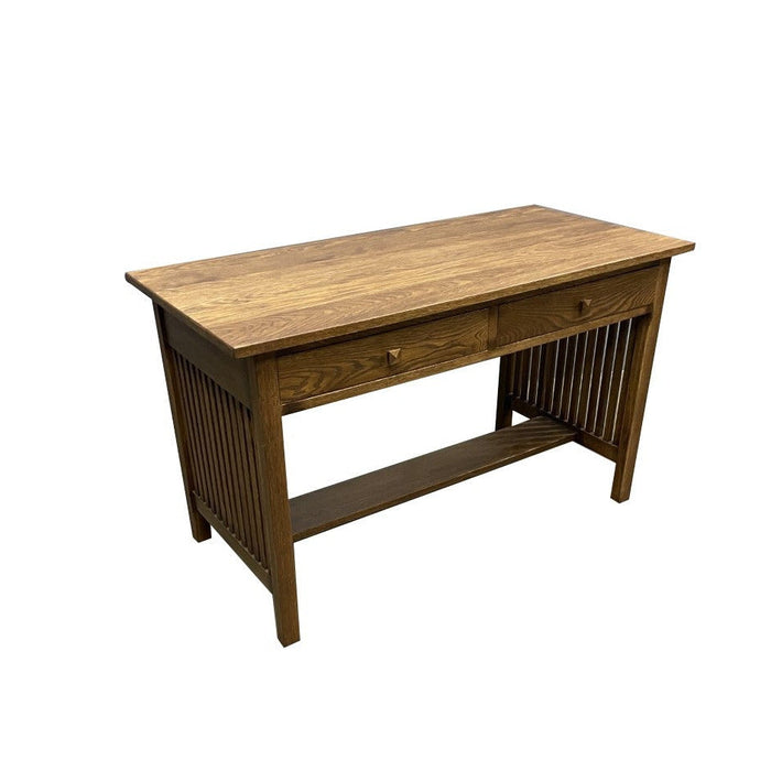 Mission / Arts and Crafts Solid Oak Writing Desk - 50 Inch