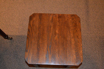 Mission Oak Slat End Table - Walnut (W1) - Crafters and Weavers