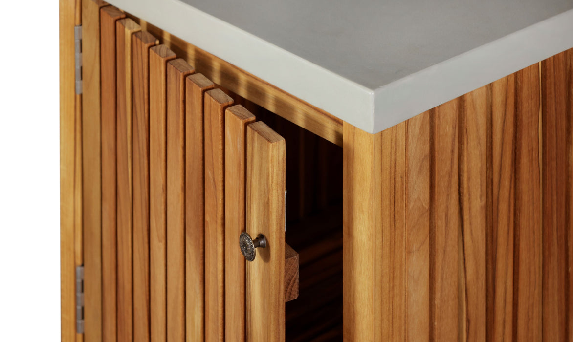 Eclipse Outdoor Solid Teak Wood Cabinet
