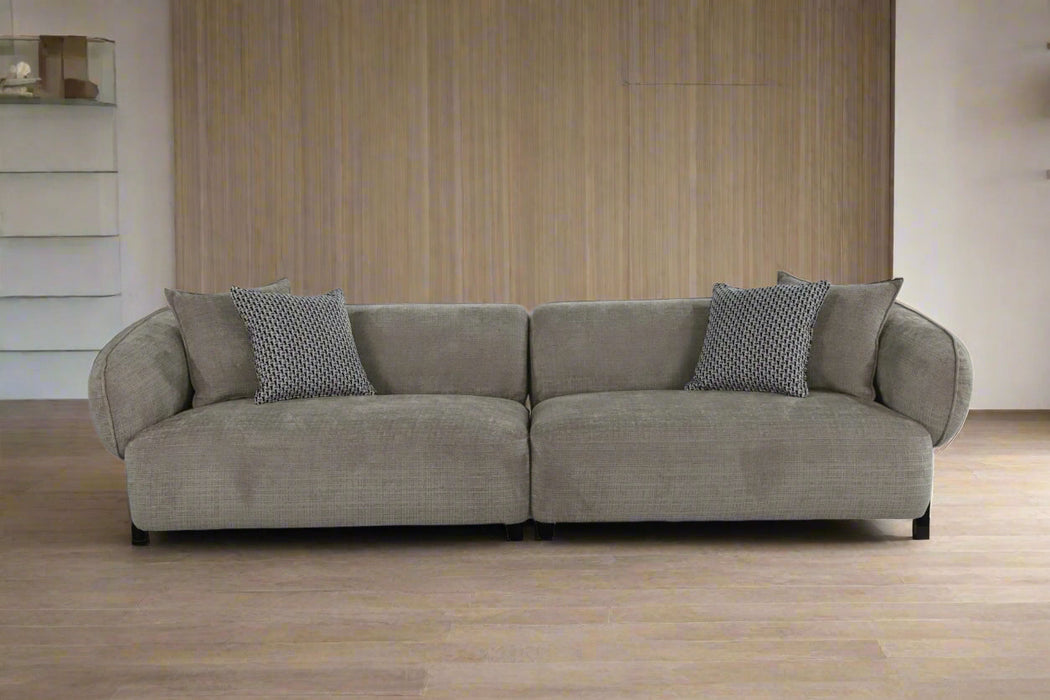 Nova Mid-Century Modern Sectional 4-Seater Sofa - 117"