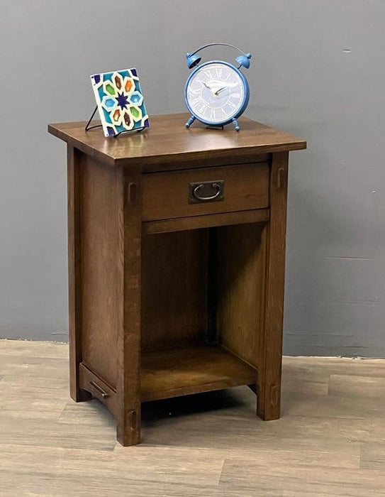 Mission Solid Quarter Sawn Oak 1 Drawer End Table - Model A27