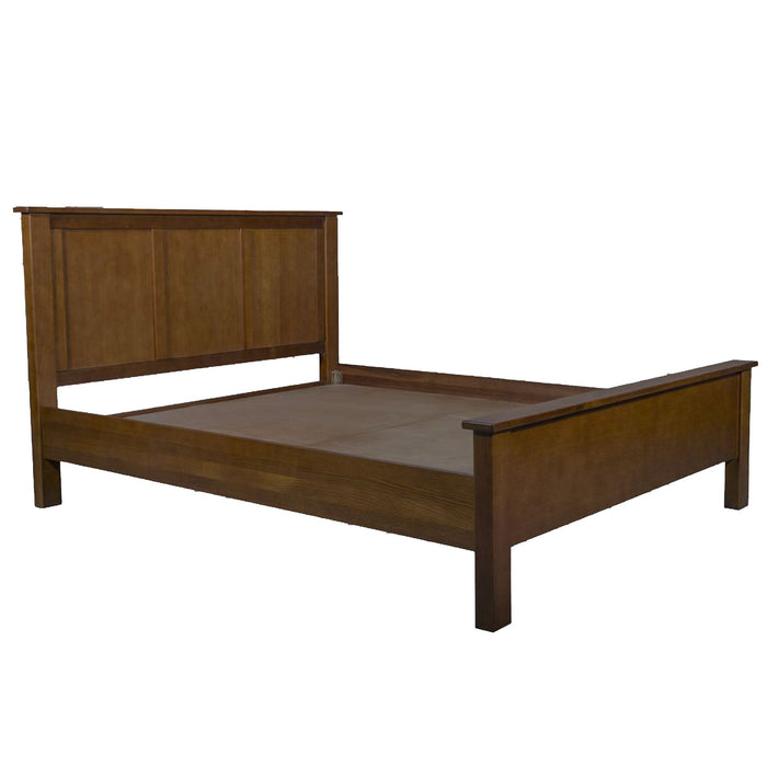 Mission Oak Panel Bed - Walnut