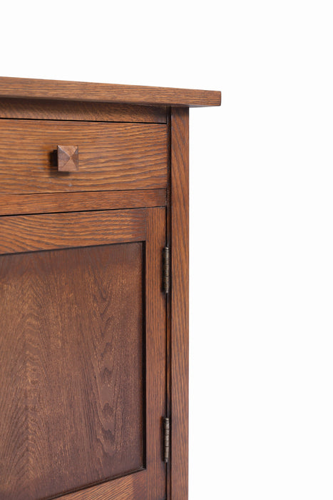 Mission 1 Door 1 Drawer Nightstand - Walnut stain