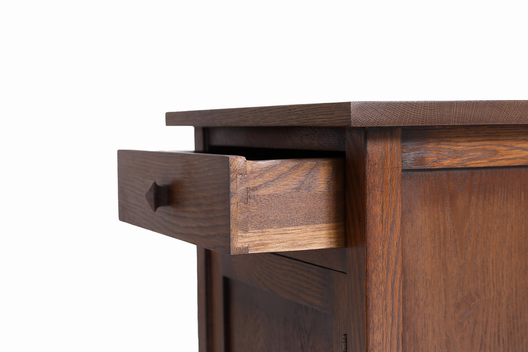 Mission 1 Door 1 Drawer Nightstand - Walnut stain