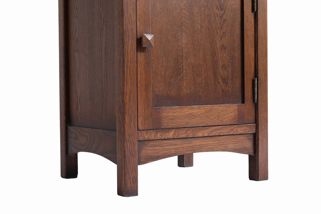 Mission 1 Door 1 Drawer Nightstand - Walnut stain