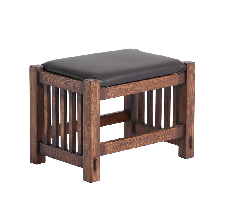 Mission Oak Foot Stool - Spindles