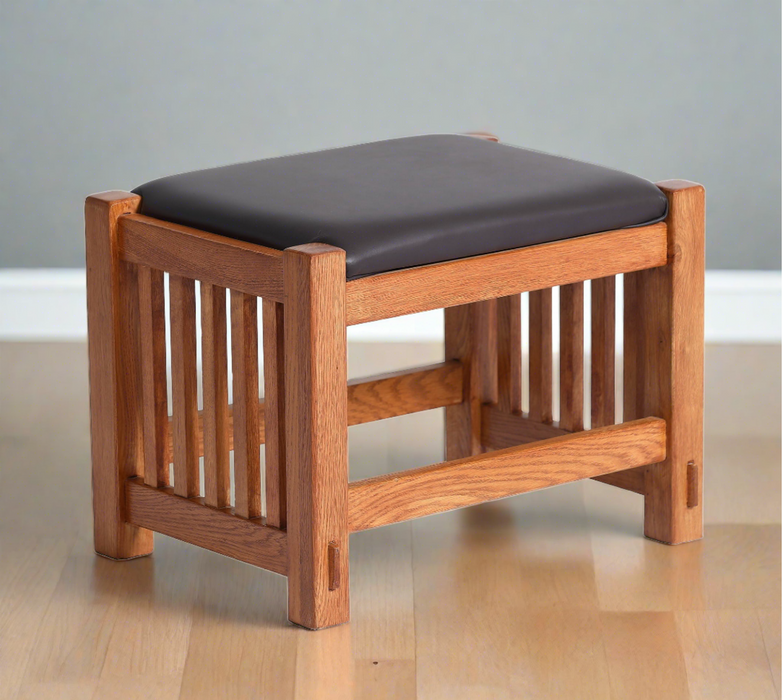 Mission Oak Foot Stool - Spindles