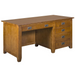 Mission 5 Drawer Library Desk - Michael's Cherry - Crafters and Weavers