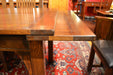 Mission Style Oak Stow Leaf Dining Table (2 Colors Available) - Walnut - Crafters and Weavers