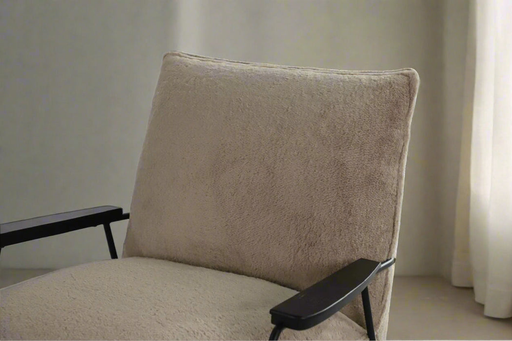 Rythm Collection Mid-Century Modern Rocking Arm Chair