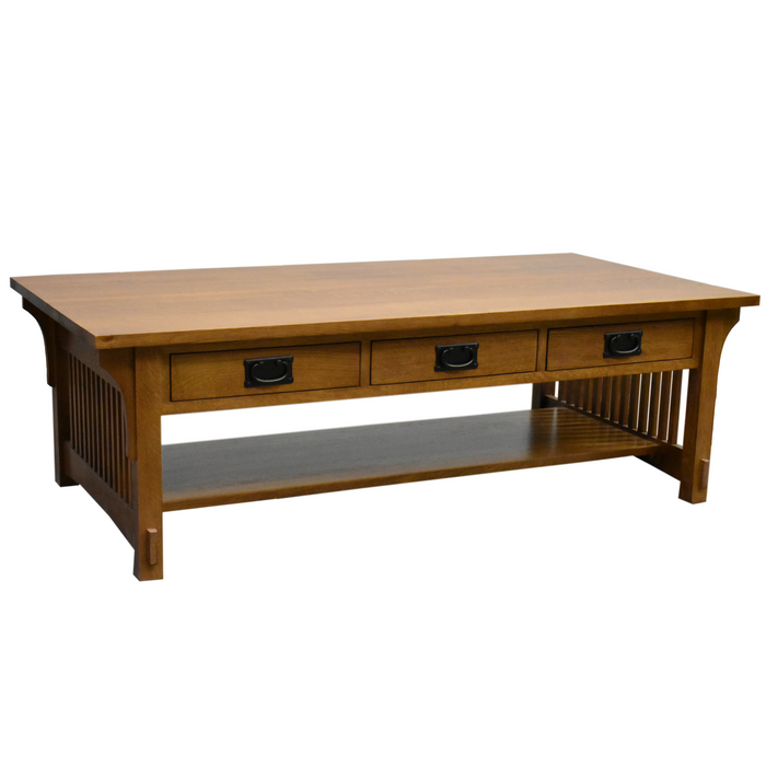 Mission Crofter Style 6 Drawer Coffee Table - Crafters and Weavers