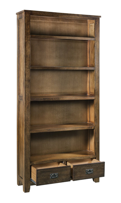 Mission Open Shelf Bookcase - Walnut - Crafters and Weavers