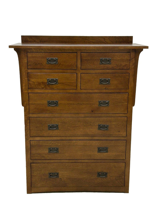 Mission Quarter Sawn Oak 8 Drawer Dresser